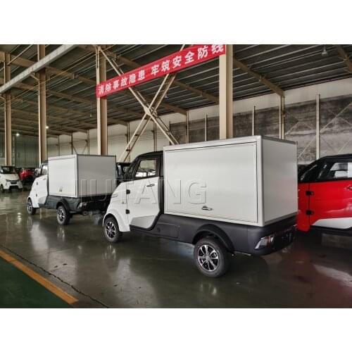 Electric Car for Adult Electric Food Car Mini Cargo Delivery Truck Box Pup Truck Utility Cargo Delivery Cars