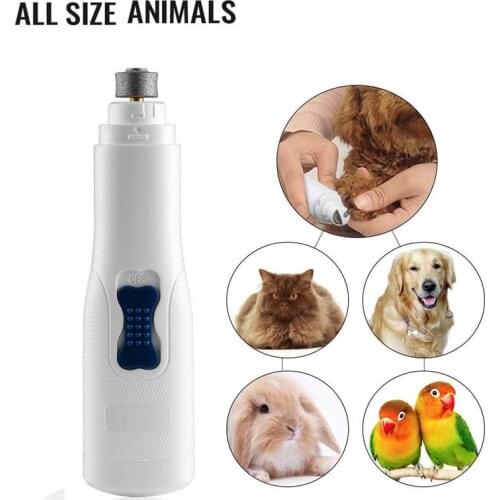 Pet Nail Grinder Electric Pet Paw Nail Trimmer Clipper Pet Electric Nail Polisher For Dog Puppy Cat Kitty No Battery Included