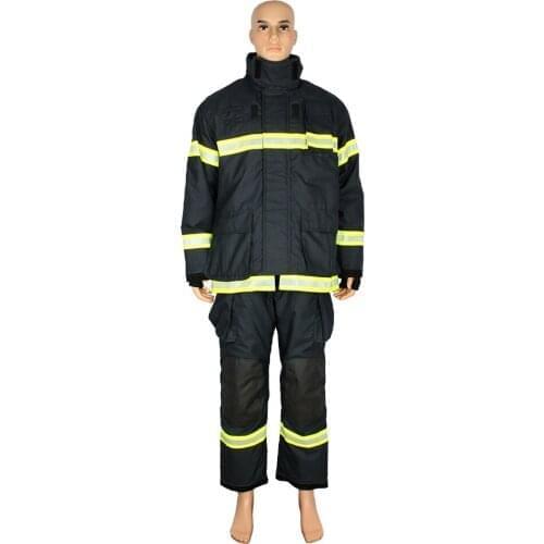 EN 469 CE Certified Waterproof Flame Retardant Aramid Fire Fighting Suit