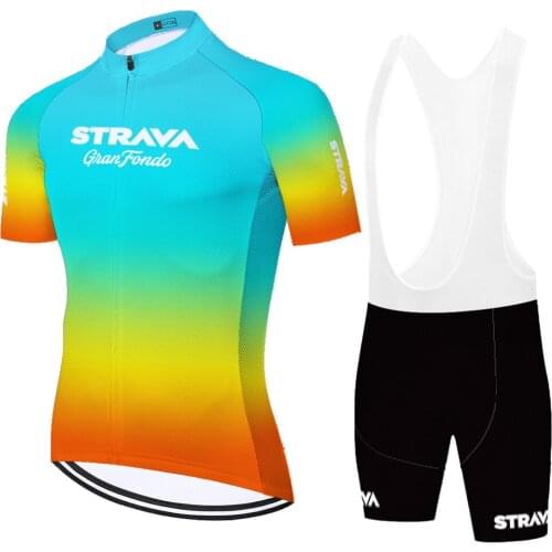 Strava Mallots Equipacion Set Maillot Hombre Verano Roupa Équipement Vélo Wielren Kleding Heren Equipamento Cycling Ciclismo