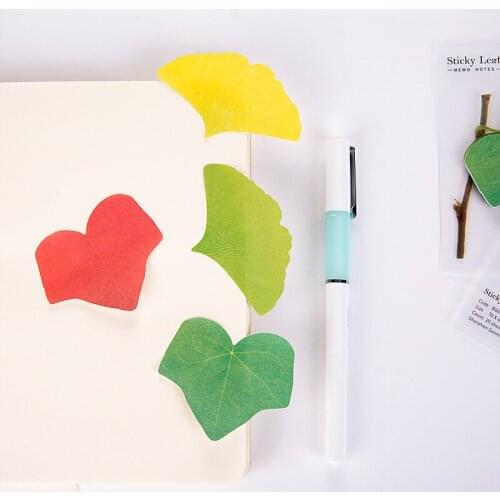Creative Tree Leaf Sticky Note Decoration Paper Notepad Korean Stickers Office Decoration
