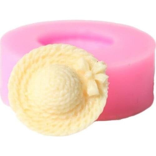 Kitchen DIY Creative 3D DIY Fondant Silicone Mold Small Straw Hat Cake Silicone Mold Chocolate Cake Mold