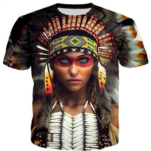 New Style 3D Print Funny Indians T Shirts Unisex plus size Streetwear Men T-shirt Indians Casual Couples Tops