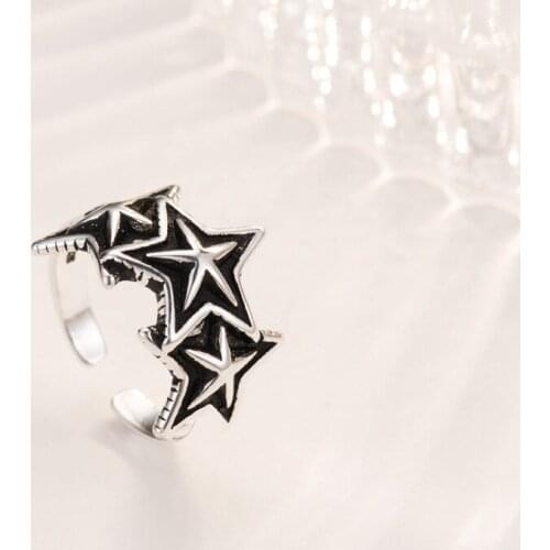 Charming Star Finger Ring for Women Vintage Boho Knuckle Party Rings Punk Jewelry Gifts for Girls