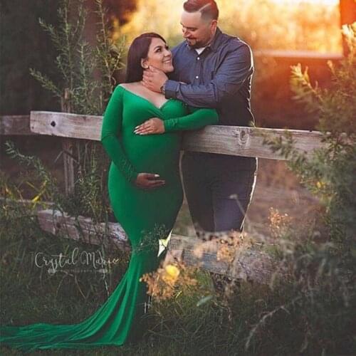 Fishtail Pregnant Dress Maternity Photography Props Pregnancy Dress Photography Clothing For Pregnant Women Gravidas Vestidos