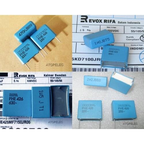 1pc RIFA PHE426 5% MKP Film Capacitor Hi-Fi Audio 0.47uF/1uF/2.2uF 250V/400V