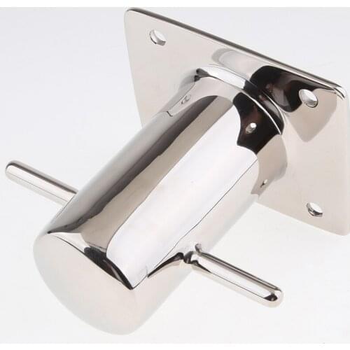 Durable Marine Stainless Steel Post Cross Bollard Mooring Cleat 4.8x3.82inch Universal for Saltwater Environment