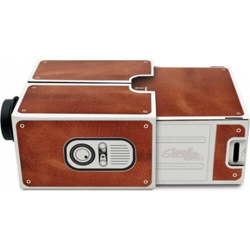 SUNNYLIFE Portable DIY Cardboard Smartphone Projector Home Theater Cinema Mobile Phone Projetor Proyector for Kids Children Gift