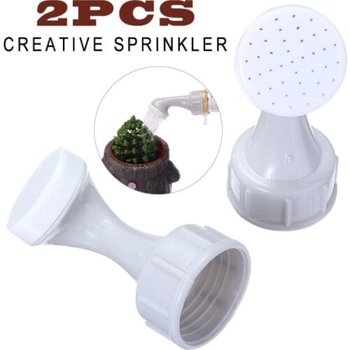 2PCS Grey Plant Watering Head Screw Cap Bottle Shower Sprinkler Can Spray For Seeds And Seedlings Watering Tools