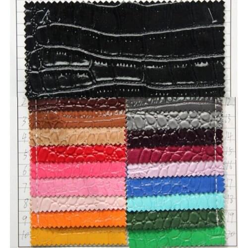Highlight crocodile grain leather textil cuero sinteticos pu/ pu synthetic leather/ cuero artificial telas/ factory wholesale