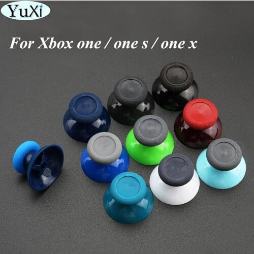 YuXi 1 pair = 2PCS For Microsoft for XBox One XS Controller 3d Analog Thumb Grip Joystick Cap Blue Red Sticks Grip