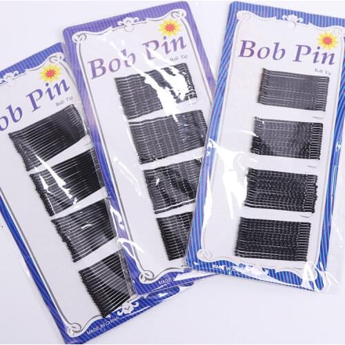 120cs/Set Black Hairpins for Women Hair Clip Lady Bobby Pins Invisible Curly Wave Hairgrip Barrette Hair Clips Accessories