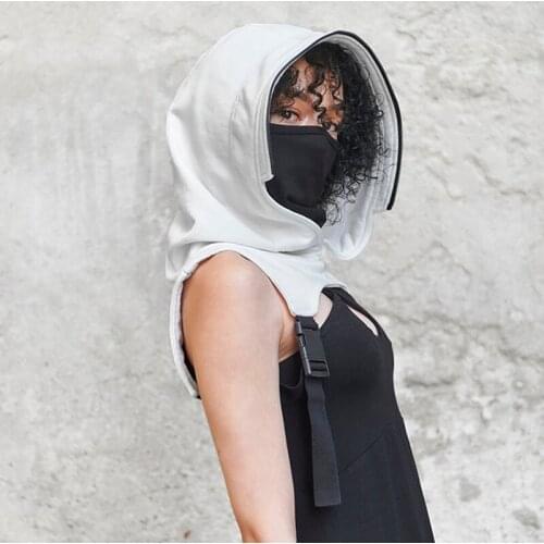 Full Protective Face Wear Hooded Hat Adults Face Shield Reusable Removable Men Womens Outdoor Motorcycle Face Mask Masque