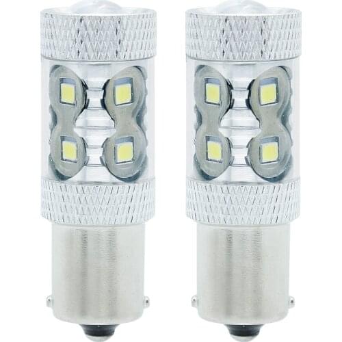 1156 BA15S P21W LED Car Backup Reverse Bulb Parking Lamp 12V 3030 SMD Automobile DRL Driving Light 12V White
