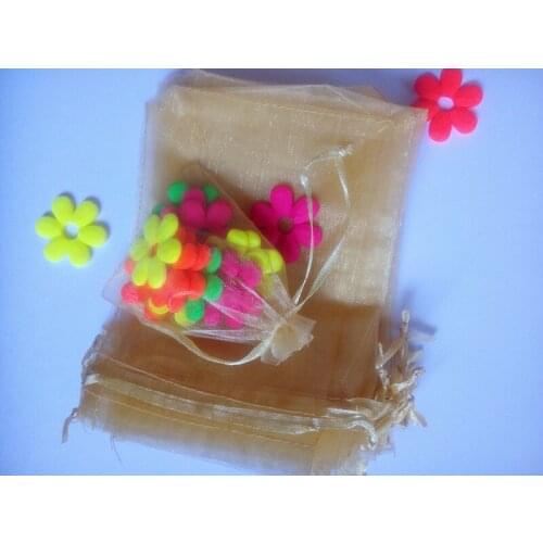 20pcs gold organza gift bags 13x18cm party bags for women event wedding Drawstring bag Jewelry Display Bag Pouch diy accessories