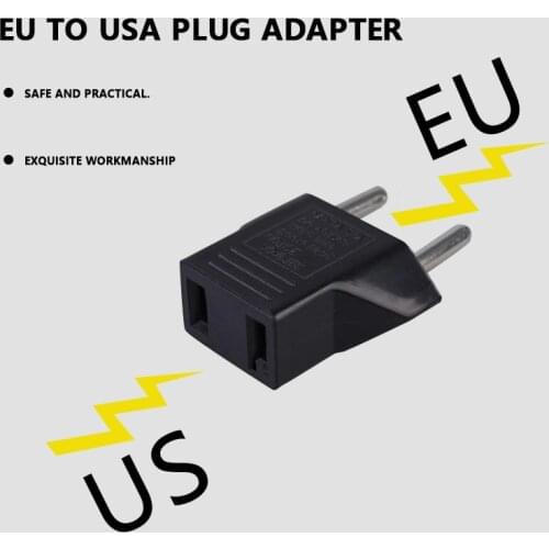 5/3/1pcs EU To USA Plug EU Power Electric Plug Adapter China Japan US To EUuro Travel Adapter EU To US Adapter Electrical Socket