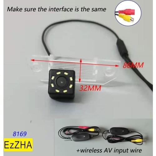 8 LED light Dynamic CCD 1/3" Car Rear view Camera Parking Back Reversing Camera For Ford Focus 2 3 Mondeo Night vision C-max
