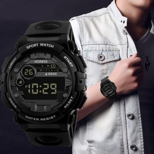 Relogio Mens Watch Luxury Fashion Mens Digital Led Watch Date Sport Men Outdoor Electronic Watch Gift Relogio Clock Dropshiping