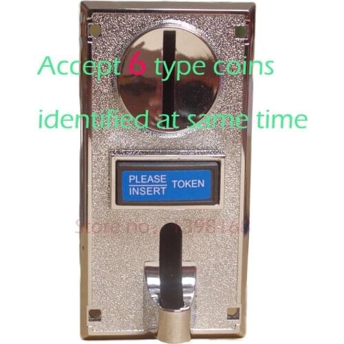 CPU Multi Coins Selector coin Acceptor for Vending /JAMMA,accept 6 type coins identified at same time /arcade game machine part