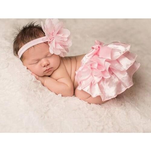 Baby Girls Clothes Pink Satin Ruffle Baby Bloomers Toddler Kids Ruffle Diaper Cover Smash Cake Outfit Satin Ruffle Bloomer