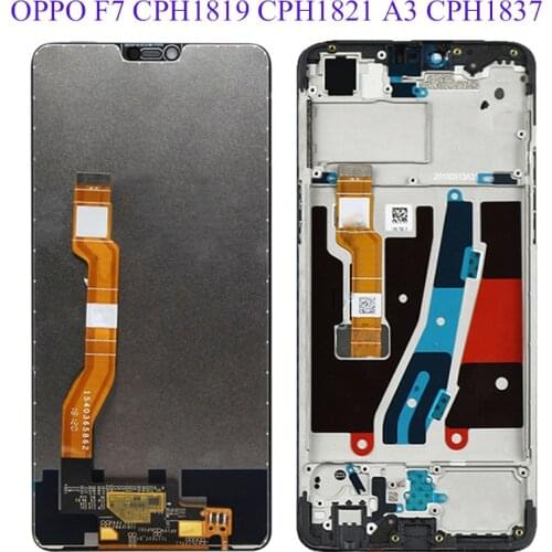 For OPPO A3 F7 LCD OPPO F7 CPH1819 CPH1821 A3 CPH1837 Display With Touch Screen Assembly