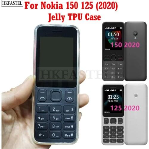 HKFASTEL Protection Case For Nokia Nokia 150 125 2020 jelly Soft TPU Back Case Protection Skin Camera Protect Cover