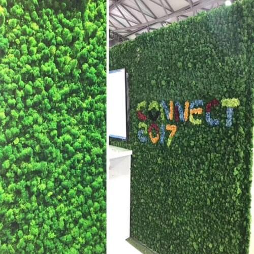 500G Artificial Moss Simulation Green Plant Fake Grass Flower For Wall Landscape Wedding Christmas Garden Living Room Decor