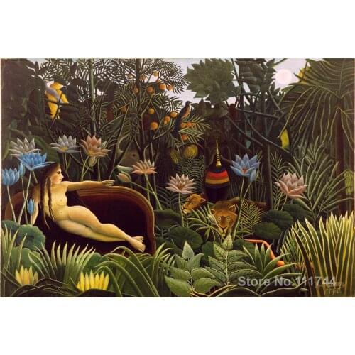 Modern Art Painting The Dream Henri Rousseau Replicas High quality Hand painted Oil Canvas Artwork Landscapes Picture Wall Decor