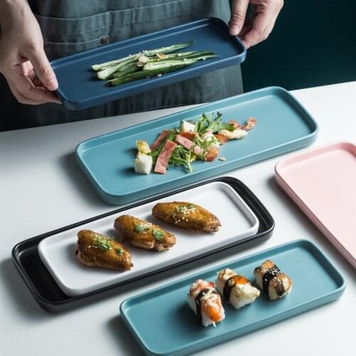 Nordic Ceramic Tableware Dessert Plate Sushi Ceramic Plate
