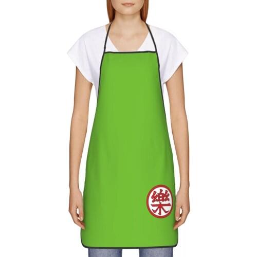 Yamcha Yamuchas Kanji Kitchen oil resistant wreath Anime Cosplay kitchen apron baking accessories for Women 72*52cm