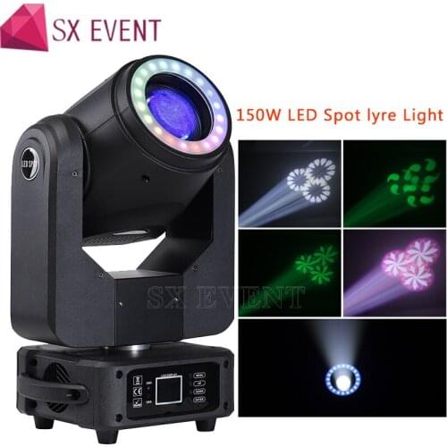 LED Lyre 150W LED Spot Moving Head Light for DJ Disco Nightclub Party Light 2pcs/lot