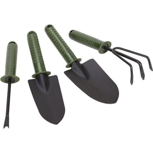 4PCS Home Use Garden Tools Set Gardening Heavy Duty Gardening Tools Kit Portable Digging Planting Garden Shovel Hand Tools