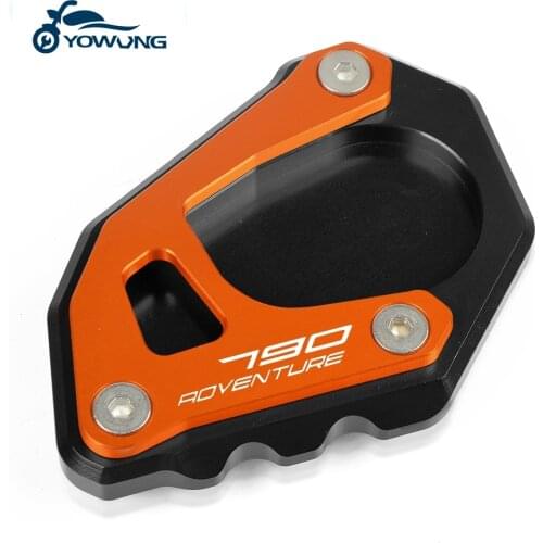 New Motorcycle Accessories Side Stand Enlarge Plate Kickstand Extension For 790Adventure R 790 Adventure S LC 2019 2020 2021