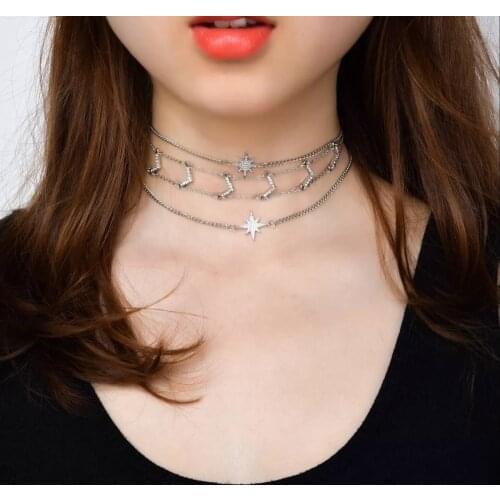 Fine 925 Sterling Silver Double Layer Necklace Ladder Shaped Sexy Clavicle Chain Necklaces Women Girl Fashion Jewelry Gifts 2021