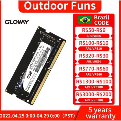 Gloway memoria ram ddr4 4GB 8GB 16GB 2666 mhz sodimm for Laptop Notebook Memoria RAM DDR4 1.2V Laptop RAM