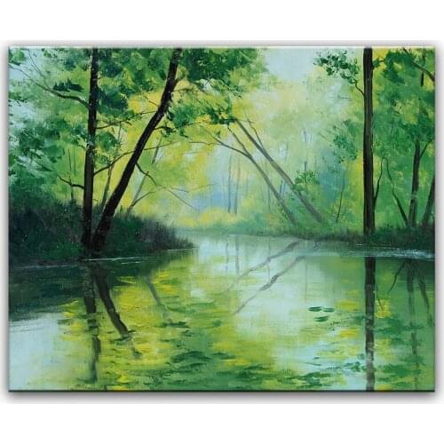 Hand painted oil paintig Home decoration painting high quality landscape knife painting pictures art WX15042213