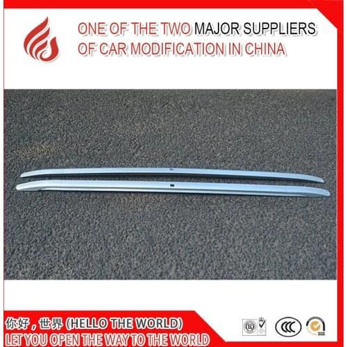 Silver color Aluminium alloy screw install side rail bar roof rack for Fortuner 2017 2018