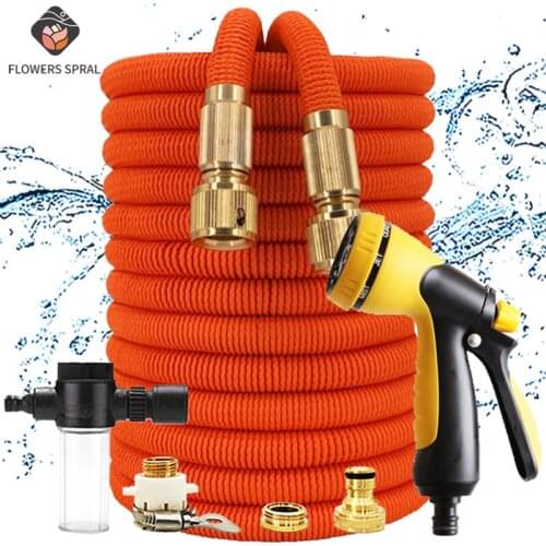 Hot Selling 17FT-150FT Stretchy Garden Hose For Garden And Vegetable Patch Garden Sprayer Irrigation Watering High Pressure Hose