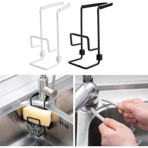 Faucet Drain Storage Rack Dishwasher Suction Cup Sponge Steel Ball Drain Rack Plate Cloth Rack Drying Holder Kitchen Tools