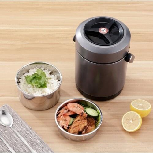 Stylish and portable lunch box Large capacity stainless steel bento box Efficient vacuum to maintain temperature food Container