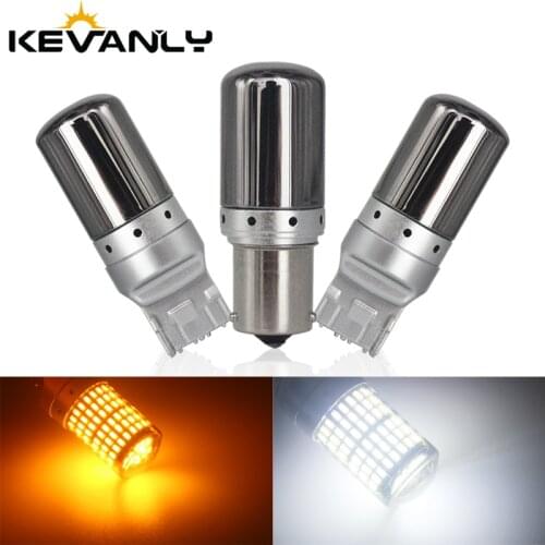 1PC CANBUS NEW T20 led P21W PY21W BA15S BAU15S W21W 7440 1156 3014 144 Chips LED Car Reserve Lamps Brake Light led car
