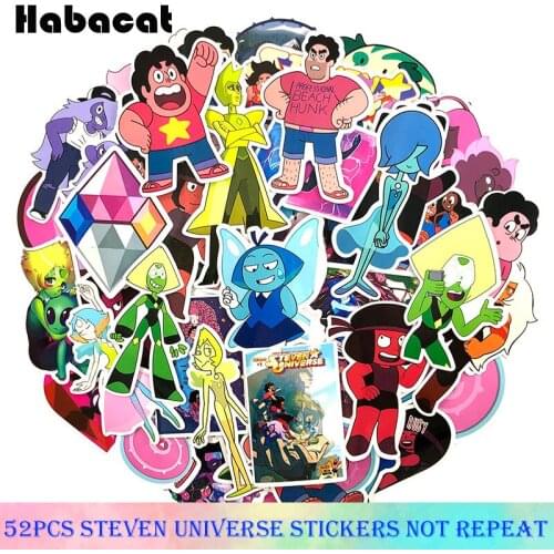 52 Pcs/Pack New Cartoon Lion Steven Universe Stickers For Motorcycle Luggage Laptop Bicycle Fridge Skateboard anime Stickers
