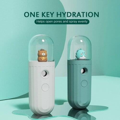 2021 Face Steamer Nano Cold Mist Spray Summer Cool Hydration Humidifier Facial Sprayer 20ml Portable Skin Beauty Instrument