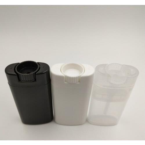 21pcs/lots 15ml plastic refillable deodorant tube empty Oval Lip Balm Tubes Lipstick container with good quality