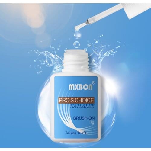 7g Nail Glue Convenient Sticky Fast Drying with Brush for False Nails Glitter Rhinestones 3D Decoration Makeup Cosmetic Tools