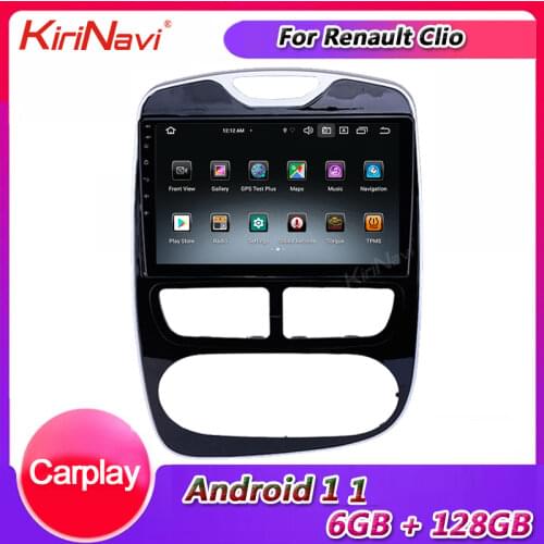 KiriNavi 10.1" Touch Screen Android 10.0 Car Radio Automotivo For Renault Clio Auto GPS Navigation Car Player 4G Stereo BT 2012