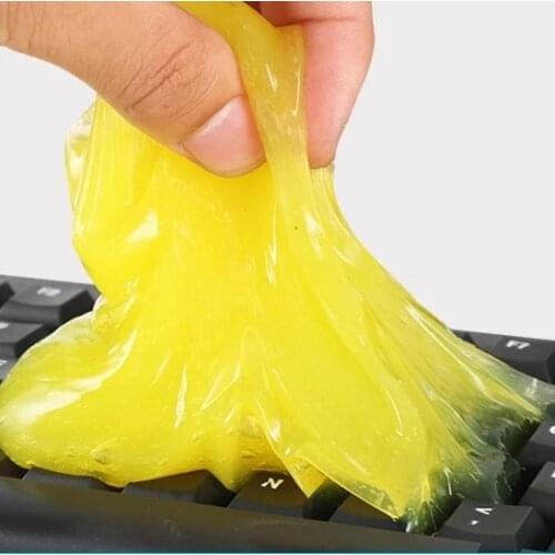 Auto Car Clean Pad Glue Gum Gel Interior Dust Dirt Dashboard Air Outlet Vent Keyboard Clearning Tool Powder Cleaner Dust Remover