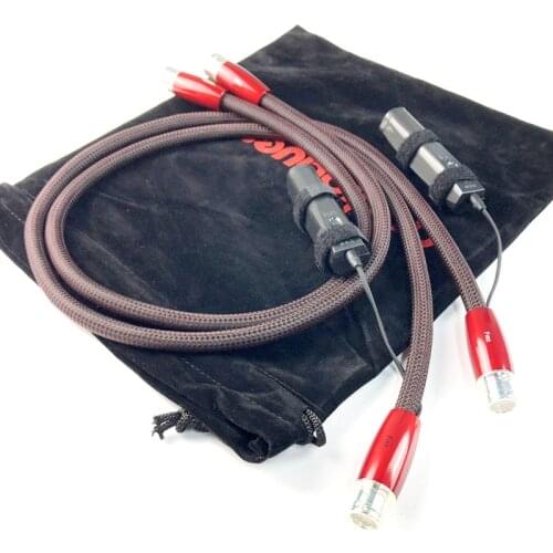 Audiophile FIRE XLR Balance Silver Plated Hifi Audio Cable XLR Connector Carbon 72V DBS for Amplifier CD Player