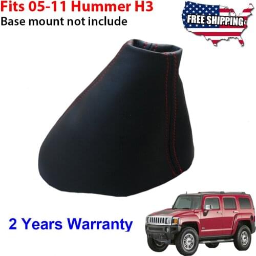 Car Center Gear Shift Knob Cover Dust cover StitchingPU Leather Fit for 2005-2011 Hummer H3