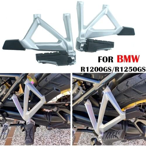 For BMW R1250GS R1200 R 1200 GS LC GSA Adv Adventure 2013-2019 Foot Rest Pedal Passenger Pegs Rear Bracket Pillion Footrest